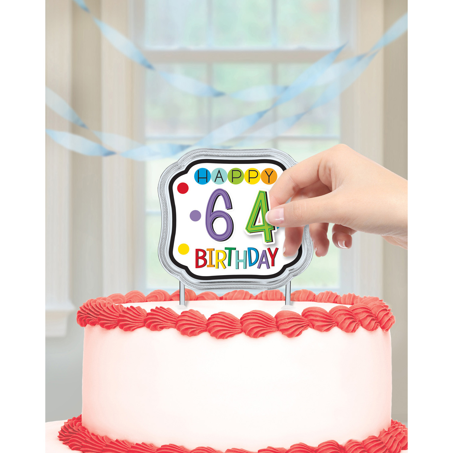 Dekorace na dort k narozeninám s číslem